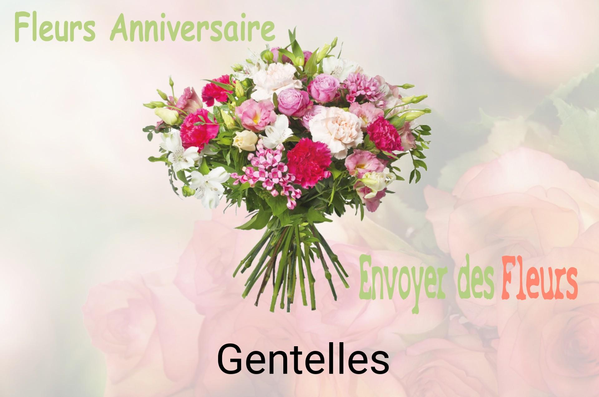 Bouquet de fleurs d’anniversaire livré à Gentelles