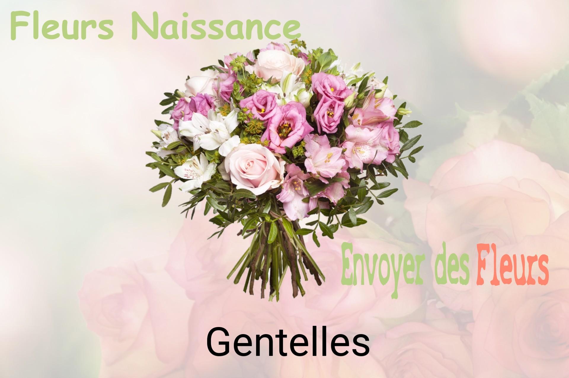 Bouquet de fleurs de naissance livré à Gentelles